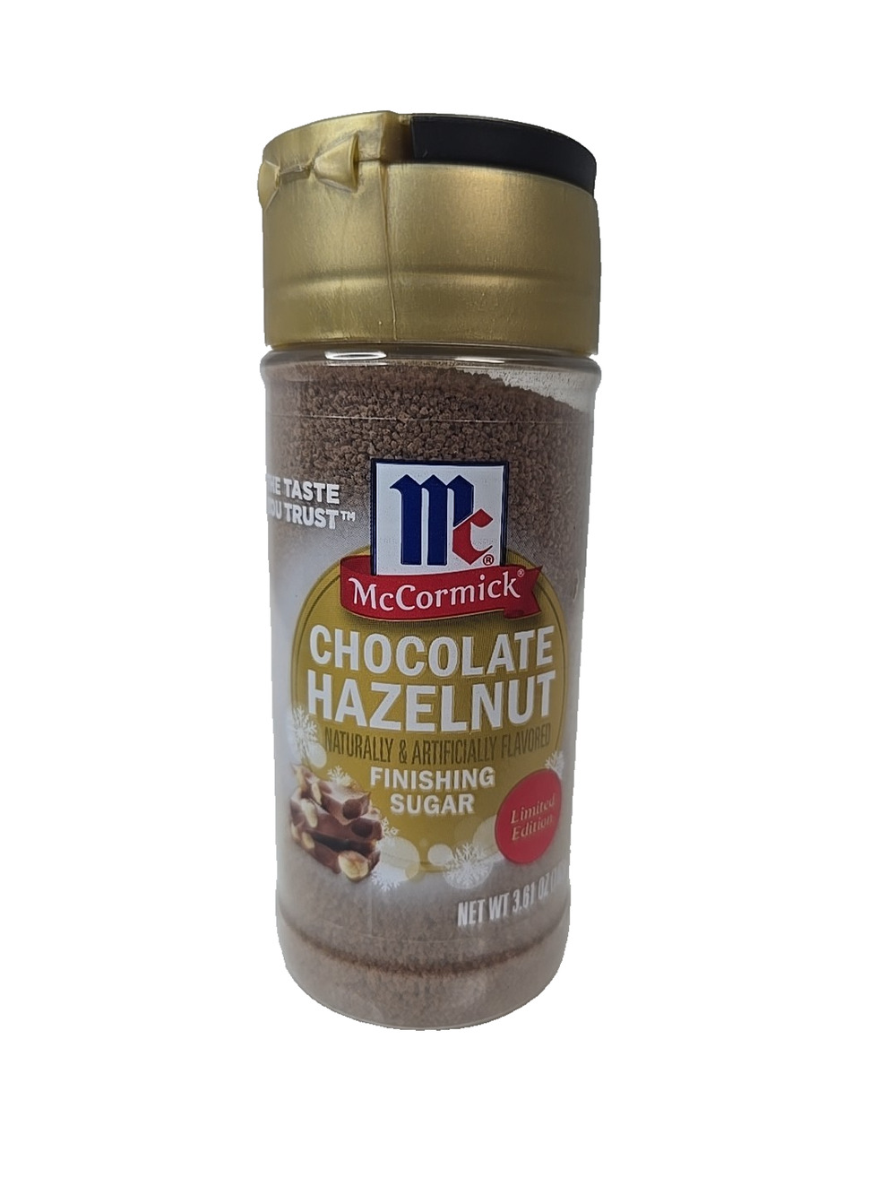 McCormick Holiday Finishing Sugar Chocolate Hazelnut